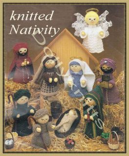 Knitting pattern for Christmas Nativity scene.