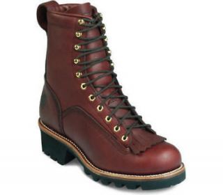Chippewa Mens 73075 8 Sportility Logger Redwood Lace Up Work Boots 7 