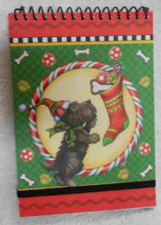 Scotty Scottie Dog and Christmas Stocking Mary Engelbreit Spiral 