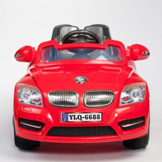 AUTOBAHN Z8 RED 12V BATTERY POWERED KIDS RIDE ON CAR  RC/REMOTE BIG 