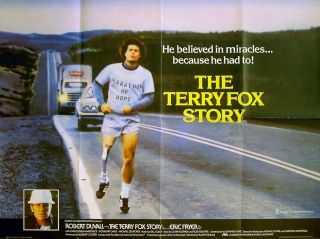 TERRY FOX STORY 1983 Eric Fryer, Robert Duvall UK QUAD POSTER