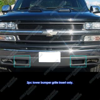 99 02 Chevy Silverado 1500/00 06 Suburban/Tahoe Bumper Black Billet 