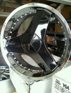 22 Inch wheels rims Millani Blade black NIB chrome 4 lip