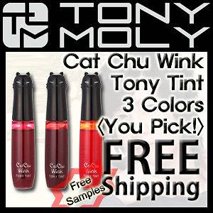 TONYMOLY] Tony Moly Cat Chu Wink Tony Tint 3 Colors You Pick 10ml 
