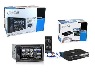 CLARION VX401 MULTI MEDIA DVD RECEIVER + NP401 ADD ON GPS NAV SYSTEM 