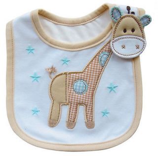  Kids Child Toddler Infant Cute Giraffe Bib Waterproof Saliva Towel 