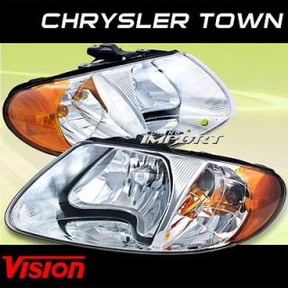 01 02 03 CHRYSLER VOYAGER VISION PAIR SPORT STYLE HEAD LIGHTS LIMITED 
