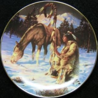  Last Gleaming/The Last Warriors/ Chuck Ren Native American Plate