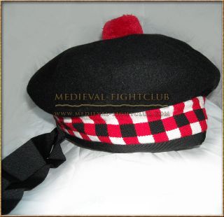 Scottish Balmoral Bonnet Cap Kilmarnock traditional hat SIZE 57cm 