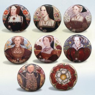 Tudors King Henry VIII and Six Wives magnet Set
