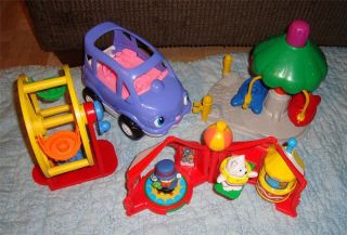   AUTH FISHER PRICE LITTLE PEOPLE CIRCUS AMUSEMENT PARK CARNIVAL VAN LOT