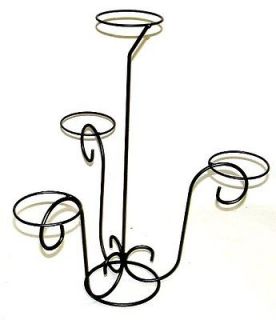 Four Hat Store Display iron art stand holder rack Qlty US made steel 