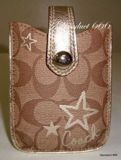 Coach Cell Phone Universal Case Bag Wallet Small Electronic ipod 