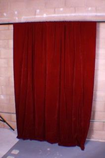 New Burgundy Velvet Custom Panel Drape Stage Backdrop Cover Curtain 
