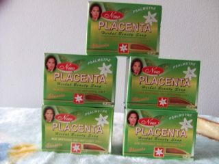 BARS NEW PLACENTA HERBAL BEAUTY SOAP SKIN WHITENING AND ANTI AGING 