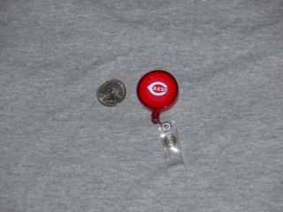 Cincinnati Reds ID Badge Reel Keychain Bench FREESHIP