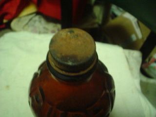 Vintage Purex Bleach Bottle, Amber Color Glass