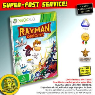   Rayman Origins COLLECTORS Ltd EDITION game for Xbox 360 PAL kids toys