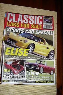 Classic Cars for Sale Magazine Jan 2006 Elise Sunbeam Alpine Ford MGB 