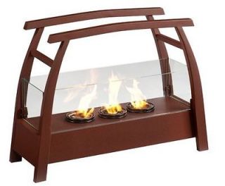 Wildon Home Free Stand Gel Fuel Fireplace Heat Portable Stove Outdoor 
