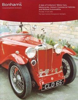    Motor Cars Motorcycles, Historic Commercial Vehicles 6/13/02