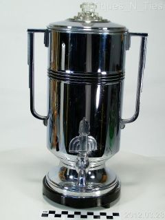 Antique Art Deco Royal Rochester Chrome Coffee Pot Percolator Samovar