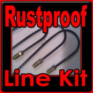 Rustproof Complete Metal brake line kit Chevrolet cars 1940   1976 