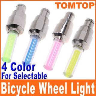 Colors Bicycle Bike Car Light Tire Wheel Light Valve Caps Neon LED 