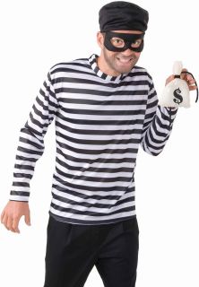 Adult Mens Burglar Bank Robber Thief Halloween Costume