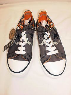 Boys Converse One Star Brown Printed Dx Ox Sneakers Size 4