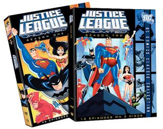 Justice League Unlimited   The Complete Seasons 1 2 DVD, 2007, 5 Disc 