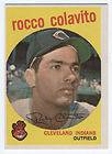 1960 Topps Rocky Rocco Colavito Cleveland Indians Card 400