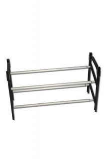  RACK, EXTENDIBLE, HOLDS 24 SHOES, Aluminium Tubing. Stack a 2nd Rack 