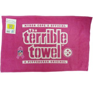   Pittsburgh Steelers Pink Terrible Towel Myron Cope Officially Licensed