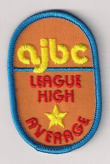   League High Average American Junior Bowling Congress Patch Brand New