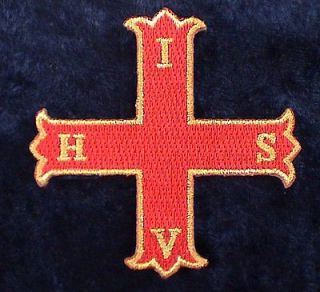 RCC Red Cross Of Constantine Masonic Size Large Patch
