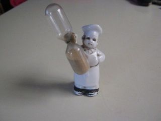 VINTAGE GERMAN CHEF HOUR GLASS KITCHEN TIMER RARE AND NICE FREE 