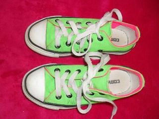 CONVERSE NEON 11 CHUCK TAYLOR PINK & GREEN & YELLOW GIRLS SHOES 
