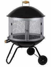 28 BACKYARD PORTABLE FIREPIT WITH ENCLOSED SPARK GUARD SCREEN WITH 