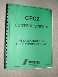 SCHWING CONCRETE PUMP CONTROLLER CPC2 OPERATION MANUAL REMOTE OPERATOR 