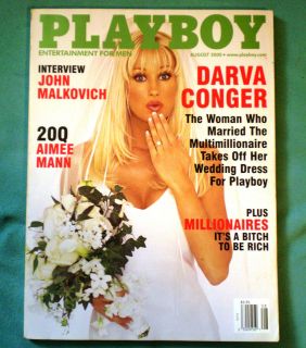 August 2000 PLAYBOY Darva Conger Summer Altice Dorothy Stratten Nude 