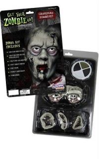 Brand New Graveyard Zombie Makeup Kit Halloween Costume 60551