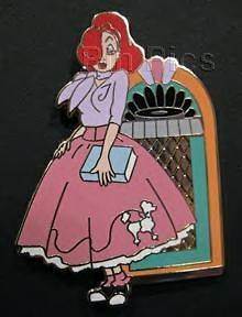 JESSICA RABBIT Decade Costumes 50s 1950s Poodle Skirt DSF Disney Pin 