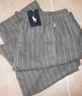 POLO Ralph Lauren Flannel Cotton Lounge Pajama Pants Mens Medium Gray 