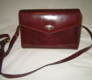CRISTIAN burgundy leather Purse Handbag from Italy