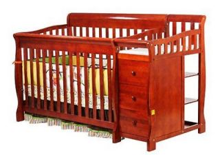 Dream On Me 4 in 1 Brody Convertible Baby Crib with Changer Nursery 