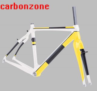 Cyclo Cross full carbon frameset&fork painted different color&700C 