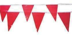 Cortina 12x8 Red Vinyl Multipurpose Flags 60ft String