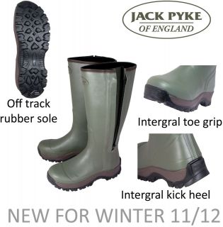 Jack Pyke Countryman (Side Zip) Wellington Wellie Boots (3mm Neoprene 