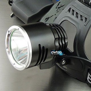 1600Lm CREE XM L XML T6 LED Headlamp Rechargeable Headlight A2 Charger 